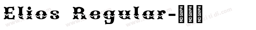 Elios Regular字体转换 Elios Regular字体转换